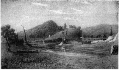 Pioneer View of Houses at Fort Cumberland, Maryland