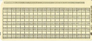 Lochkarte: Geschichte, Lochkartenformate in der Datenverarbeitung, Lochkarten-Sonderformate