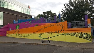 <i>We Choose Love</i> Memorial painting in Portland, Oregon, U.S.