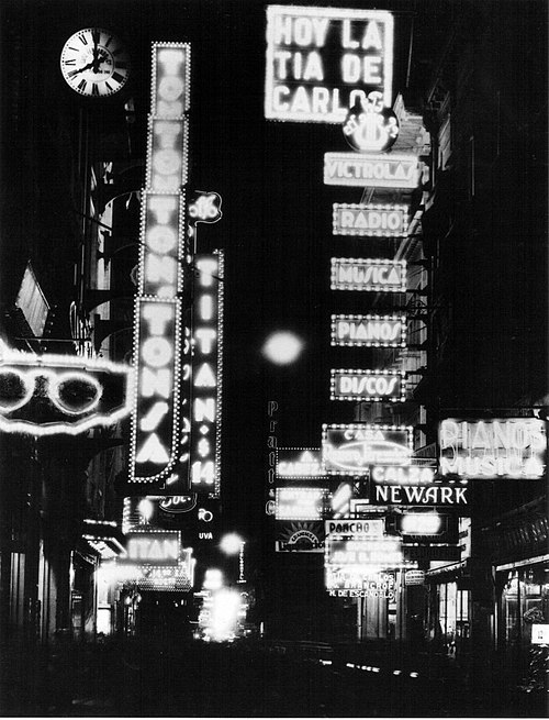 Night view in 1936.