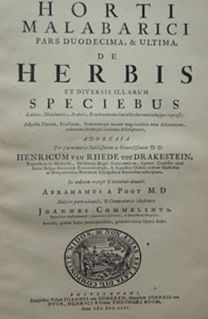 <i>Hortus Malabaricus</i>