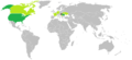 Worldwide distribution of Hungarians