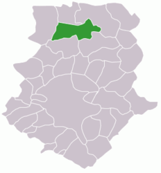 Location in Ilfov County