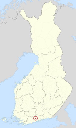 Location of Järvenpää in Finland