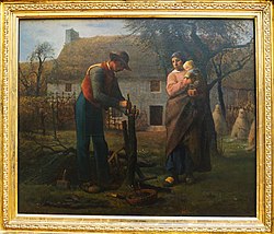 Neue Pinakothek: J.F. Millet.- Farmer grafting a tree