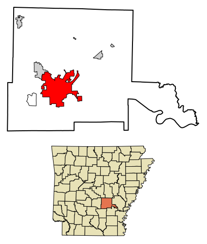 File:Jefferson County Arkansas Incorporated and Unincorporated areas Pine Bluff Highlighted 0555310.svg