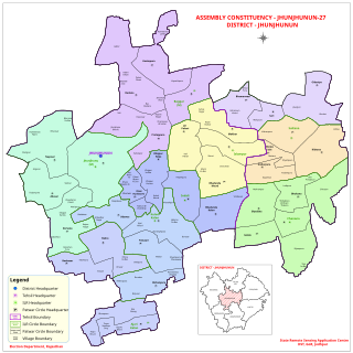 <span class="mw-page-title-main">Jhunjhunu Assembly constituency</span> Constituency of the Rajasthan legislative assembly in India