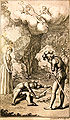 Illustration from Johannes Ewalds "The Death of Balder". Engraving by Chodowiecki.