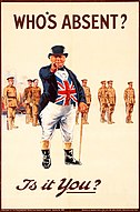 John Bull - World War I recruiting poster