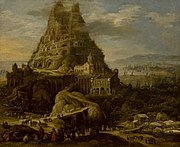 Toren van Babel, ca. 1595-1605, Museu Nacional de Arte Antiga, Lissabon