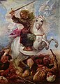 Juan Carreno de Miranda's latter 17th C. painting; baroque-period painting including a baroque-type horse.