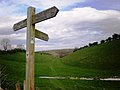 Junction of the Yorkshire Wolds Way with the Chalkland Way