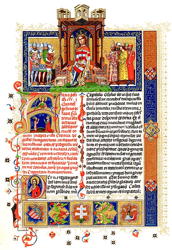 The first page of the Chronicon Pictum