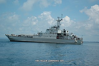 KRI <i>Teluk Lampung</i> (540) Frosch-class landing ship