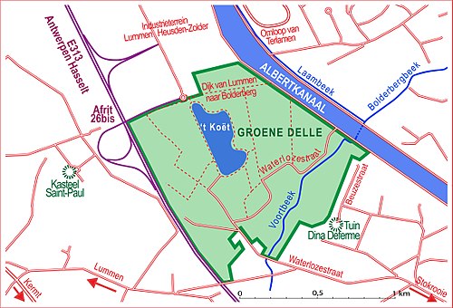 Natuurgebied Groene Delle in Hasselt