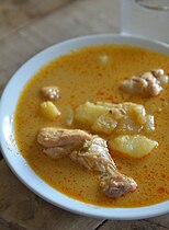 Kaeng kari kai, Thai yellow chicken curry, with potatoes