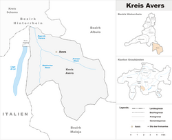 Umístění Kreis Avers