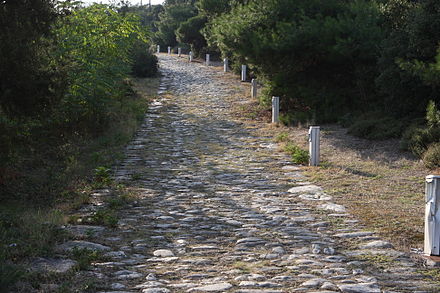 Ancient Via Egnatia in Kavala (Neapolis)
