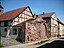 Remains of a wall of the ancient Cistercian monastery St. George in Kelbra (district of Mansfeld-Südharz, Saxony-Anhalt)