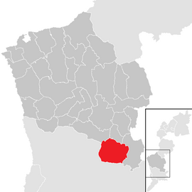 Poloha obce Kohfidisch v okrese Oberwart (klikacia mapa)