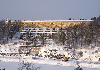 Olof Thunströms lamellhus och radhus på Kvarnholmen (2010).