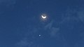 La Luna y Venus al amanecer desde Popayán.jpg