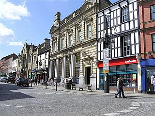 Wrexham town centre Central district of the town of Wrexham