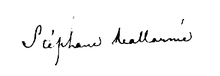 alt text=Stéphane Mallarmé (signature)