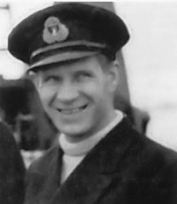 Leif "Shetland" Larsen, Norwegian leader of the Shetland Bus operations in World War II, the most highly decorated allied naval officer of the war. Leif Larsen.jpg