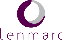Logo pertama Lenmarc Mall, digunakan hingga bulan Januari 2015. Logo ini digunakan kembali saat renovasi dari bulan Mei 2022 hingga November 2023.