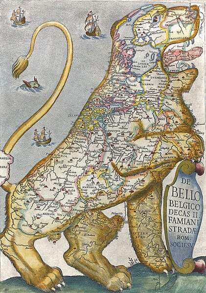 The Low Countries indicated in Latin as Belgico (1647)