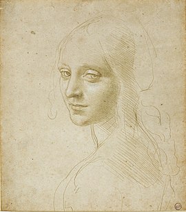 Leonardo da vinci, Kepala gadis 01.jpg