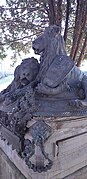 groupe de lions en bronze - Chapelle Expiatoire, Monza