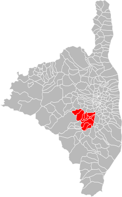 Location of the CC di E Tre Pieve: Boziu, Mercoriu e Rogna in the Haute-Corse department