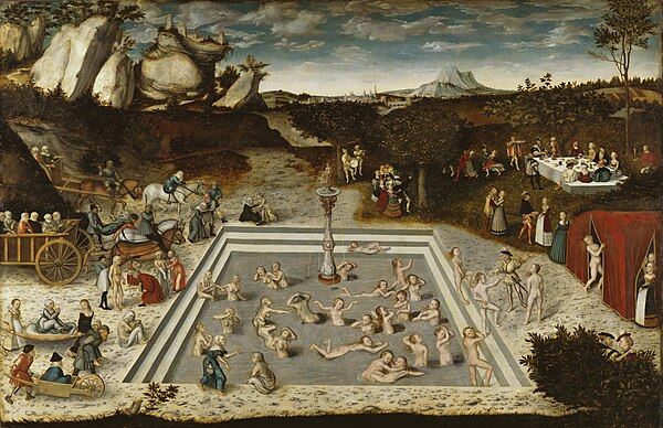 The Fountain of Youth, 1546 painting by Lucas Cranach the Elder
