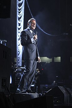 Luis Miguel performing at the 2012 People en Español festival