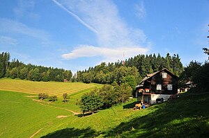 Madereck-Gipfelwiese und Almgasthaus Puster