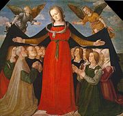 アレニの作品とされることもある「慈悲の聖母」 サン・ジョヴァンニ・イン・クローチェの教会