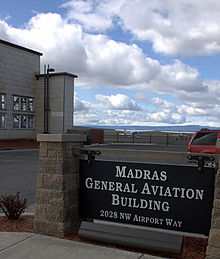 Airport entrance marker