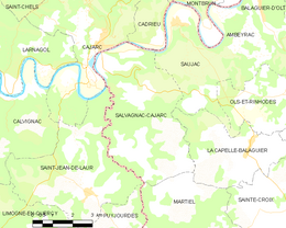 Salvagnac-Cajarc – Mappa