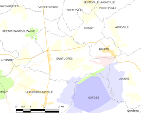 Poziția localității Saint-Jores