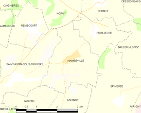 Poziția localității Maimbeville