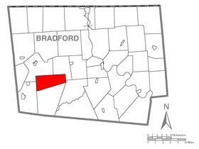 Locatie van Granville Township