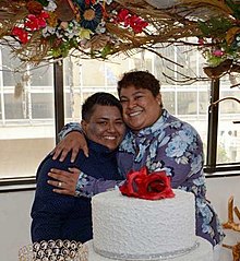 Alexandra Chavez and Michelle Aviles, the first same-sex couple to marry in Ecuador Maria Alexandra Chavez y Michelle Pamela Aviles - Primer matrimonio entre dos mujeres en Ecuador.jpg