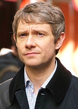 Freeman filming Sherlock in May 2011