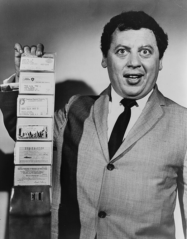 September 26, 1950: Americans introduced to credit cards (pictured: Marty Allen)