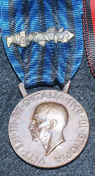 <span class="mw-page-title-main">Commemorative Medal for Military Operations in East Africa</span> Italian military award