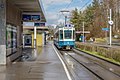 Tram bei der Haltestelle Milchbuck