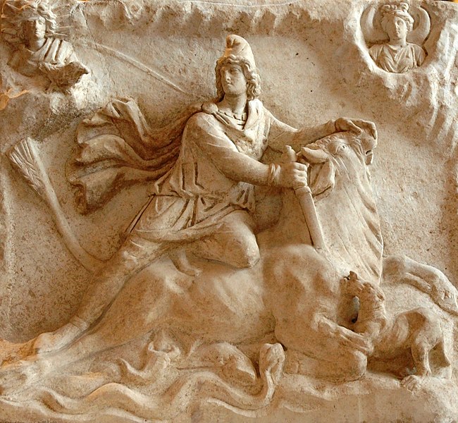 File:Mithras tauroctony Louvre Ma3441b.jpg