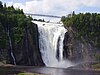 Montmorency Falls in the summer.